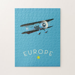 Europe Golden Star Jigsaw Puzzle