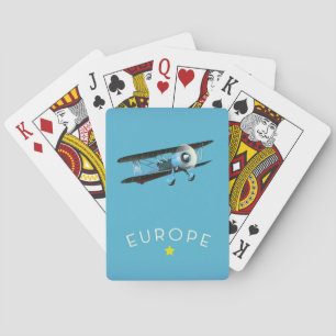 Europe Golden Star Poker Cards