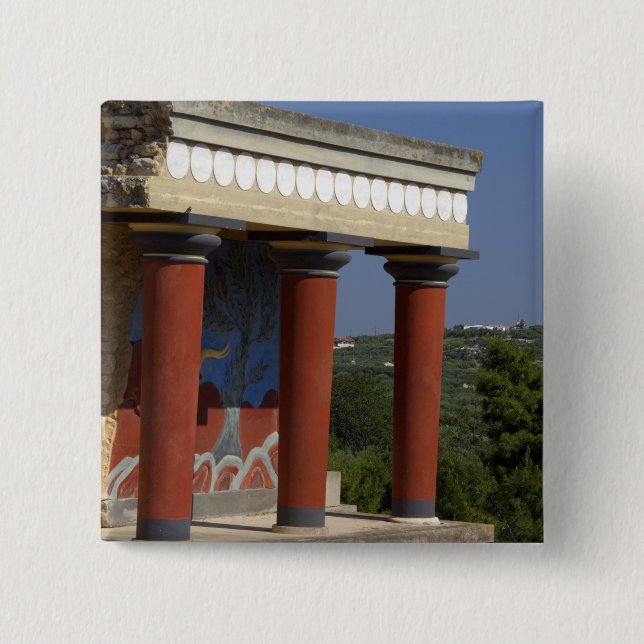 Europe, Greece, Crete (aka Kriti), Heraklion Pinback Button (Front)