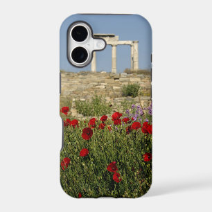Europe, Greece, Cyclades, Delos. Column ruins. 2 iPhone 17 Case