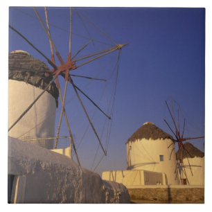 Europe, Greece, Cyclades Islands, Mykonos, 2 Ceramic Tile