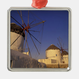 Europe, Greece, Cyclades Islands, Mykonos, 2 Metal Ornament