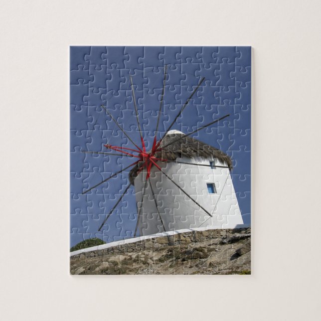 Europe, Greece, Mykonos. 3 Jigsaw Puzzle (Vertical)