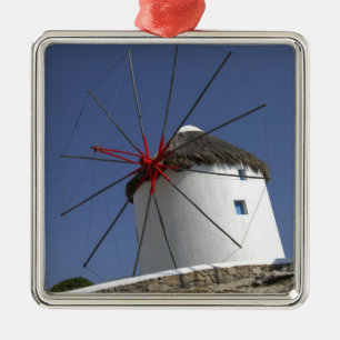 Europe, Greece, Mykonos. 3 Metal Ornament