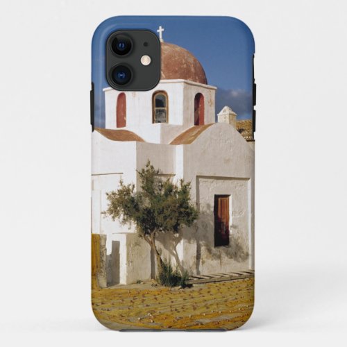 Europe Greece Mykonos Fishing nets dry on the iPhone 11 Case