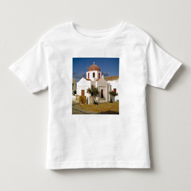 Europe, Greece, Mykonos. Fishing nets dry on the Toddler T-shirt (Front)