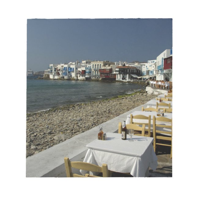 Europe, Greece, Mykonos. Views of the seaside Notepad (Front)