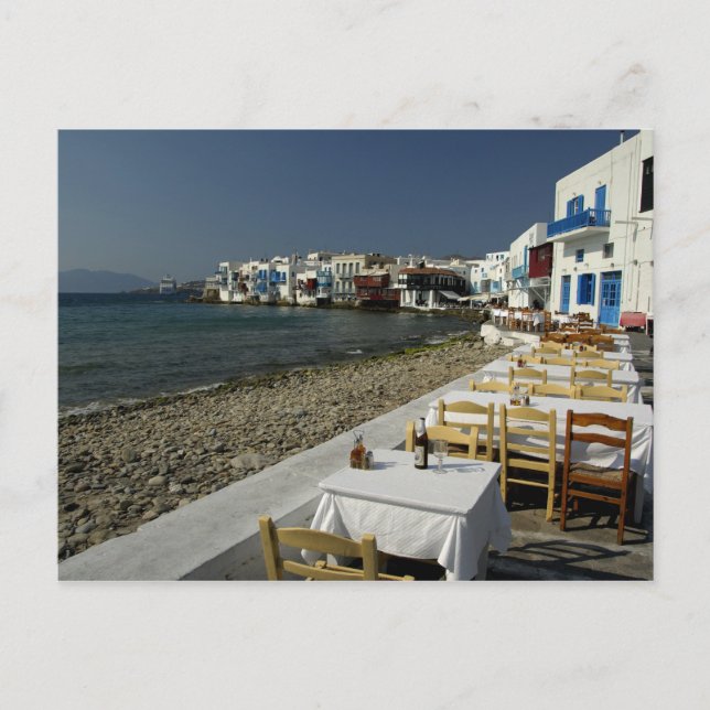 Europe, Greece, Mykonos. Views of the seaside Postcard (Front)