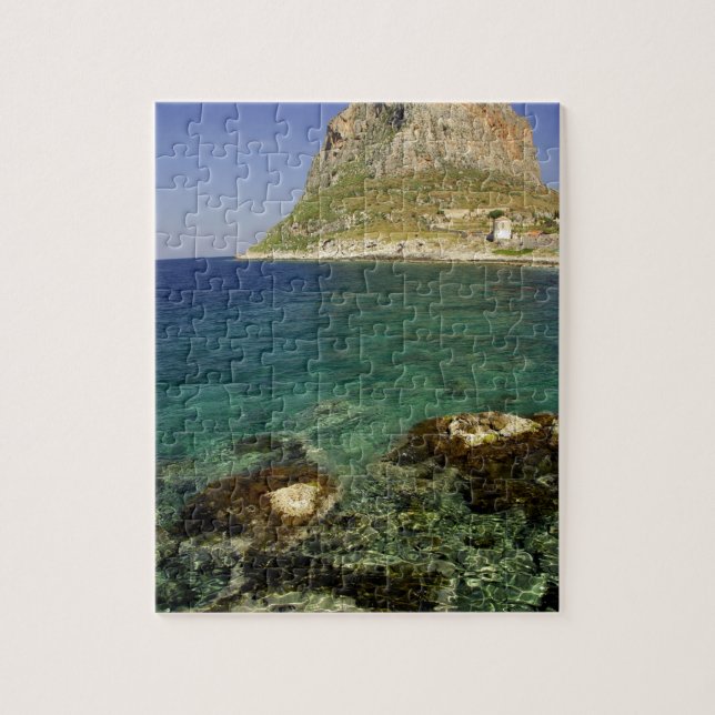 Europe, Greece, Peloponnese, Monemvasia. The Jigsaw Puzzle (Vertical)