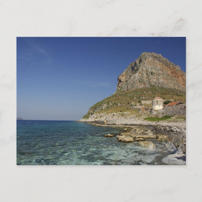 Europe, Greece, Peloponnese, Monemvasia. The Postcard (Front)