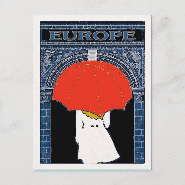 Europe in Rain Postcard (Front)