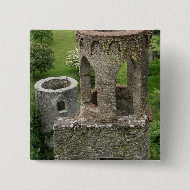 Europe, Ireland, Blarney Castle. THIS IMAGE Pinback Button (Front)