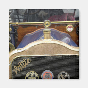 Europe, Ireland, Dublin. Vintage auto, White 2 Magnet