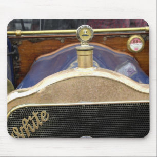 Europe, Ireland, Dublin. Vintage auto, White 2 Mouse Pad