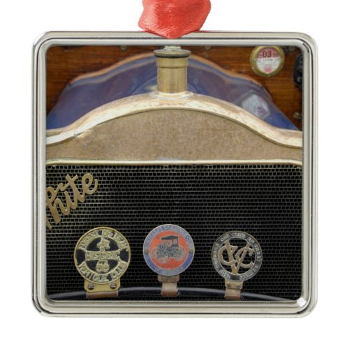 Europe, Ireland, Dublin. Vintage auto, White Metal Ornament