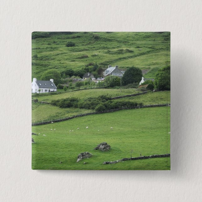 Europe, Ireland, Kerry County, Ring of Kerry. Button (Front)