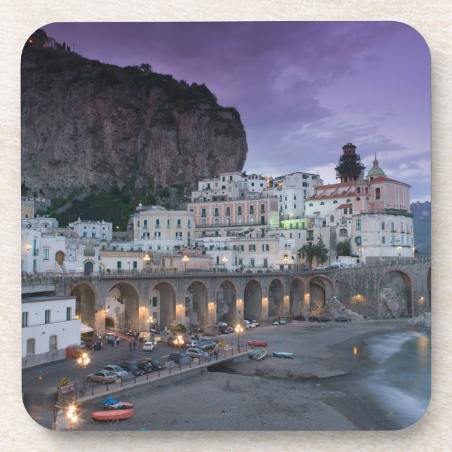 Europe, Italy, Campania (Amalfi Coast) Atrani: Drink Coaster (Front)