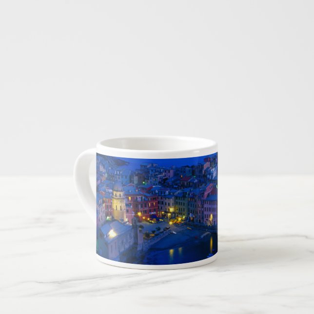 Europe, Italy, Cinque Terre, Vernazza. Hillside Espresso Cup (Front Left)