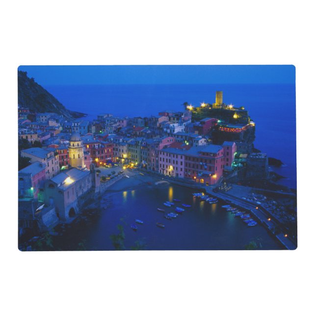 Europe, Italy, Cinque Terre, Vernazza. Hillside Placemat (Front)