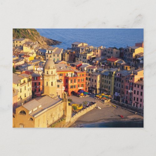 Europe Italy Cinque Terre Village of Vernazza Postcard