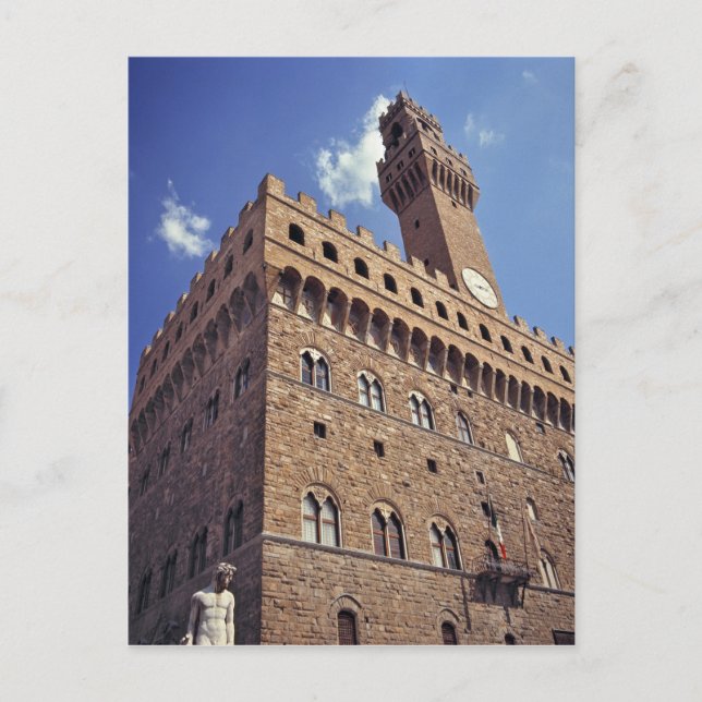 Europe, Italy, Florence. The medieval Plazzo Postcard (Front)