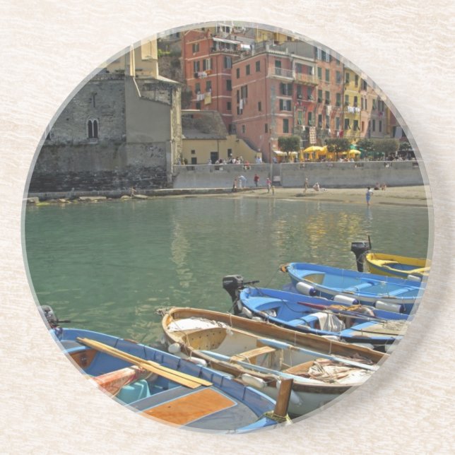 Europe, Italy, Liguria region, Cinque Terre, 2 Drink Coaster (Front)