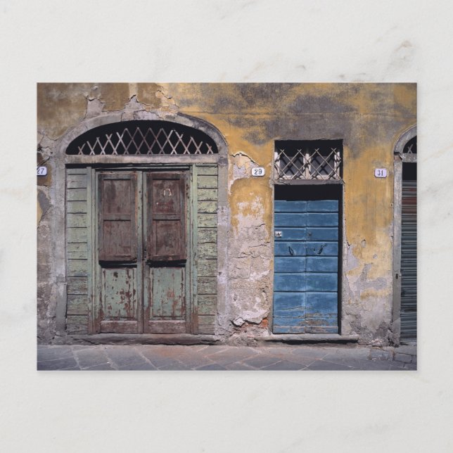 Europe, Italy, Lucca. These old doors add Postcard (Front)