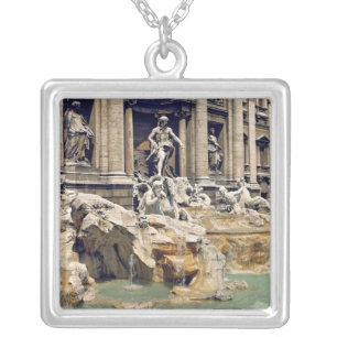 Europe, Italy, Rome. Coins litter the bottom of Silver Plated Necklace