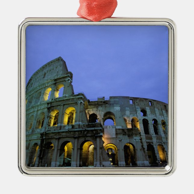 Europe, Italy, Rome. Evening view of the Metal Ornament (Front)