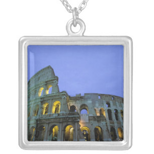 Europe, Italy, Rome. Evening view of the Silver Plated Necklace