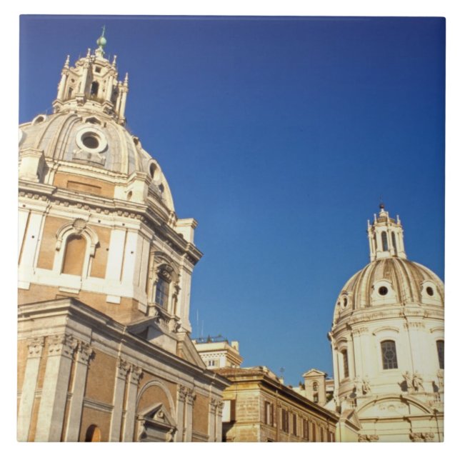 Europe, Italy, Rome. Santa Maria Di Lorento and Ceramic Tile (Front)