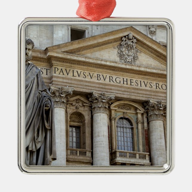 Europe, Italy, Rome. St. Peter's Basilica (aka 2 Metal Ornament (Front)