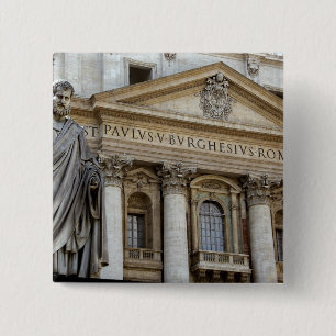 Europe, Italy, Rome. St. Peter's Basilica (aka 2 Pinback Button
