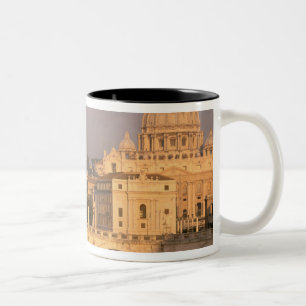 Europe, Italy, Rome, The Vatican. Basilica San Two-Tone Coffee Mug