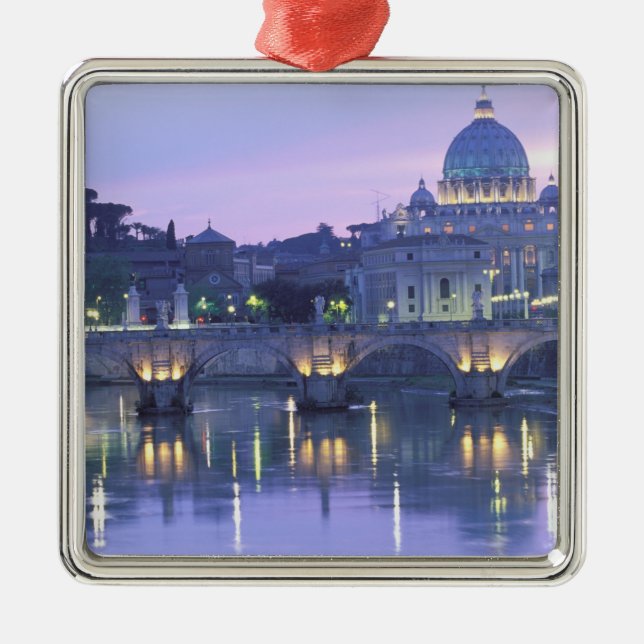 Europe, Italy, Rome, The Vatican. St. Peter's & Metal Ornament (Front)