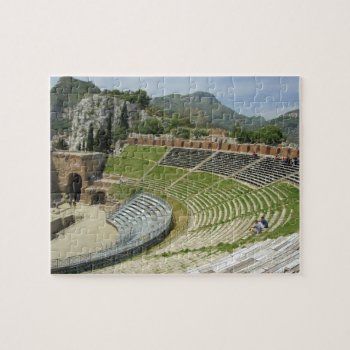 Europe  Italy  Sicily  Taormina. 3rd Century Jigsaw Puzzle by takemeaway at Zazzle