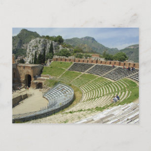 Europe, Italy, Sicily, Taormina. 3rd century Postcard