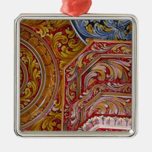 Europe, Italy, Sicily, Taormina. Traditional 2 Metal Ornament