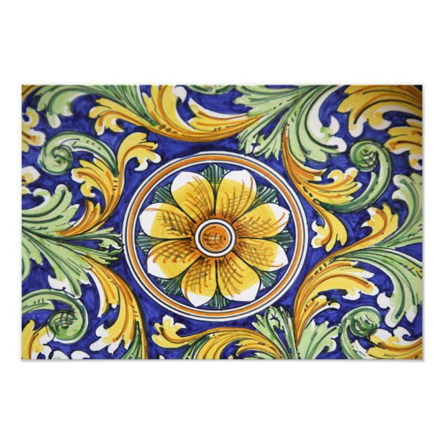 Europe, Italy, Sicily, Taormina. Traditional 2 Photo Print (Front)