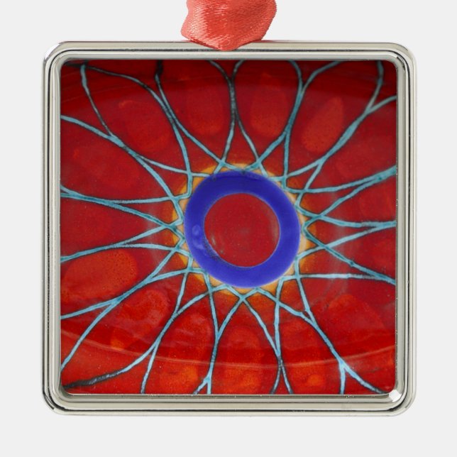 Europe, Italy, Sicily, Taormina. Traditional 6 Metal Ornament (Front)