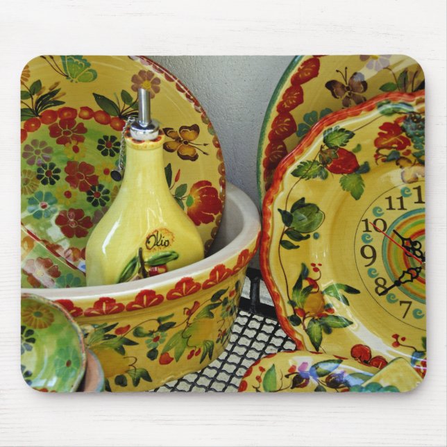 Europe, Italy, Sicily, Taormina. Traditional 8 Mouse Pad (Front)