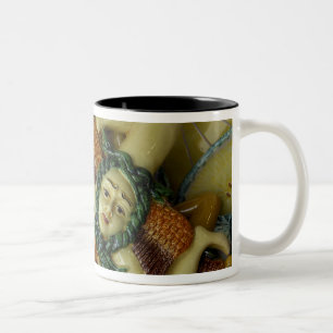 Europe, Italy, Sicily, Taormina. Traditional 9 Two-Tone Coffee Mug