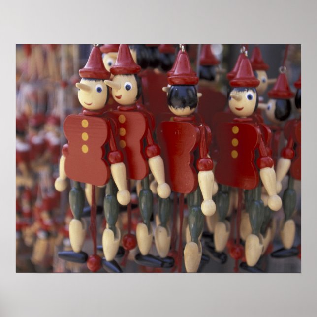 Europe, Italy, Tuscany, Collodi, Home of Poster (Front)