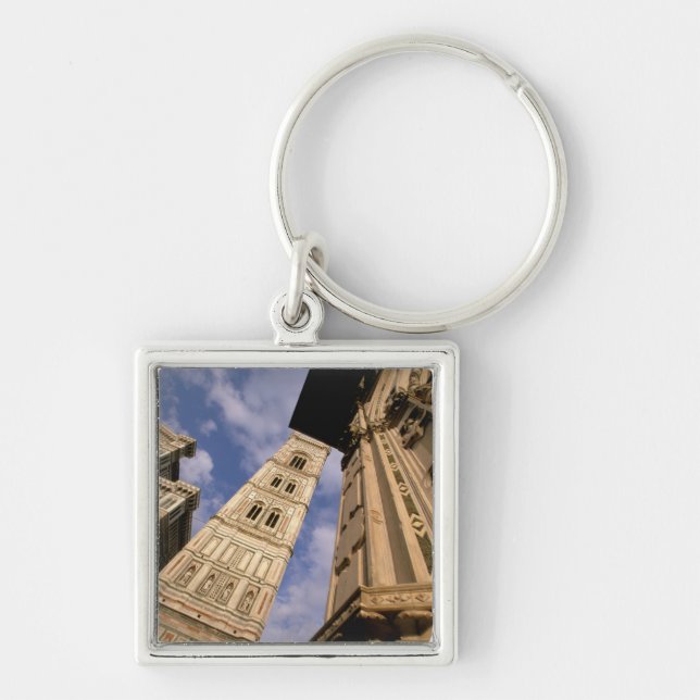 Europe, Italy, Tuscany, Florence. Piazza del 3 Keychain (Front)