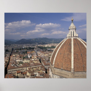 Europe, Italy, Tuscany, Florence. Piazza del Poster