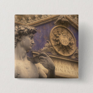 Europe, Italy, Tuscany, Florence, Piazza della Pinback Button
