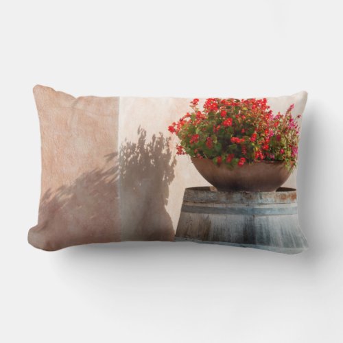 Europe Italy Tuscany Flower pot Lumbar Pillow