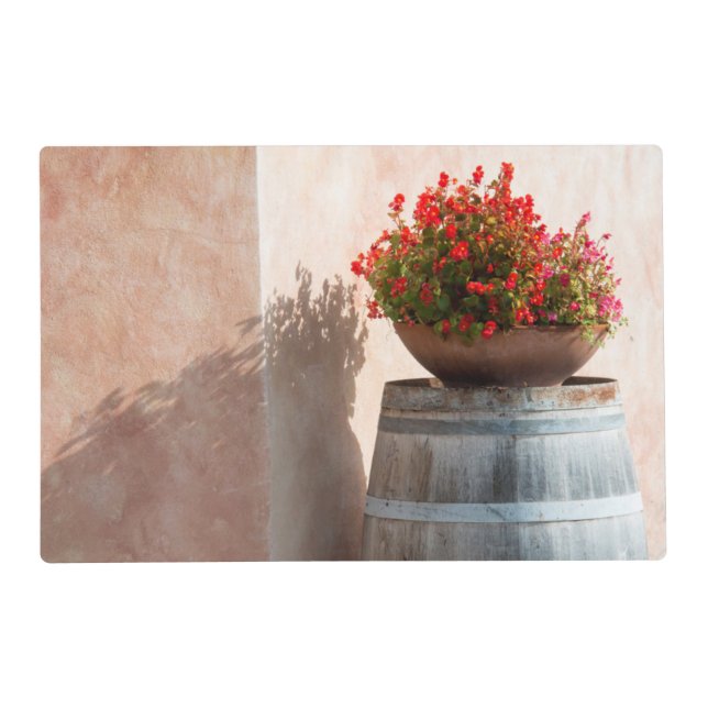 Europe, Italy, Tuscany. Flower pot Placemat (Front)