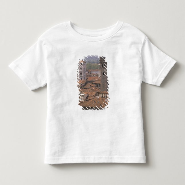 Europe, Italy, Tuscany, Lucca, Town panorama Toddler T-shirt (Front)