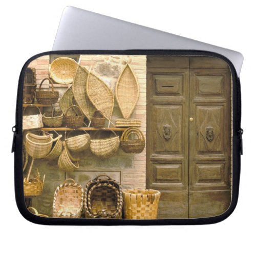 Europe Italy Tuscany Montalcino Basket Laptop Sleeve